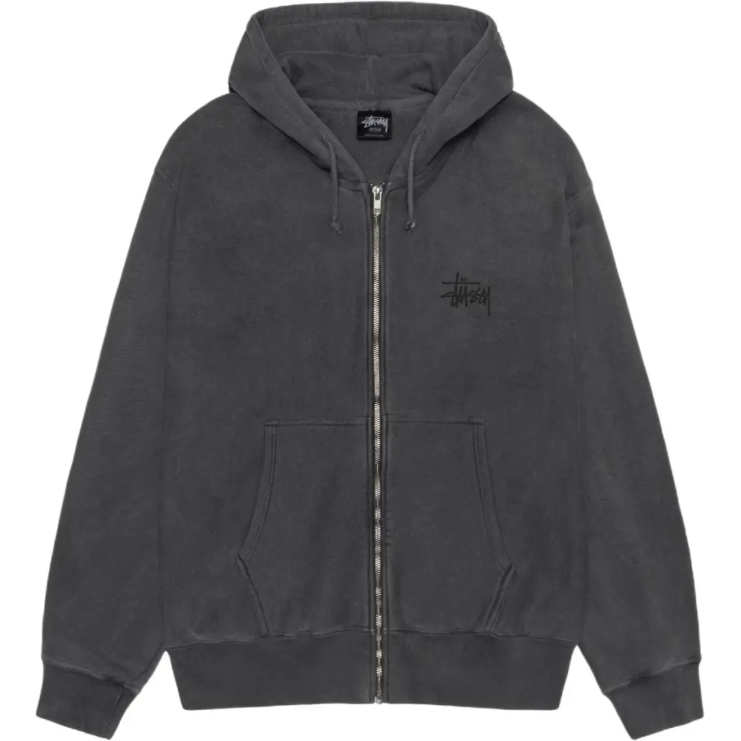 Stussy Basic Zip Hoodie Pigment Dyed