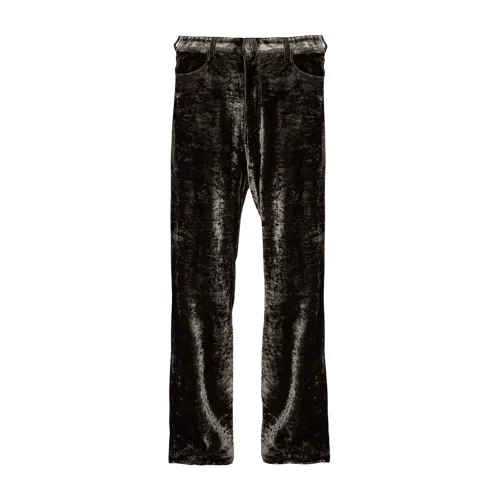 Balenciaga Wide Leg Chenille Trousers