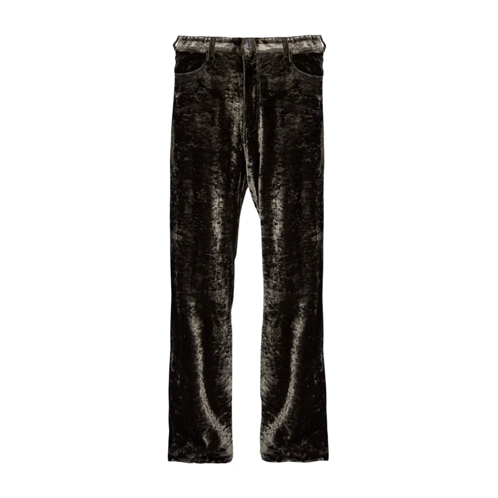 Balenciaga Wide Leg Chenille Trousers