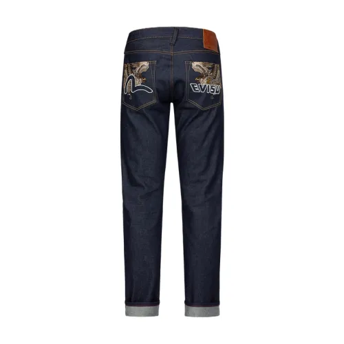 EVISU Jeans Men's Denim Blue Moderate Straight Fit Pants