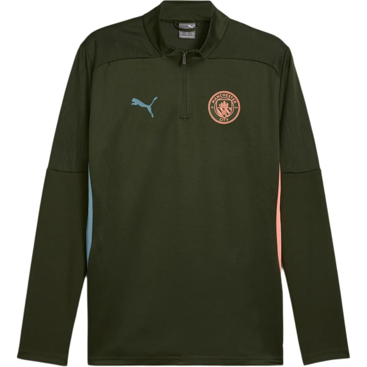 PUMA Manchester CityQuarter Zip FW24 Jackets & Coats Men's Green