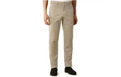 UNIQLO Casual Pants Unisex Dark Beige Moderate Straight Fit Pants