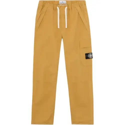 STONE ISLAND Cargo Pants Men's Yellow