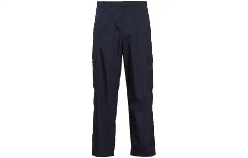 PRADA Casual Pants Men's Blue Moderate Straight Fit Pants