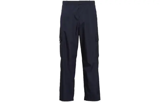 PRADA Casual Pants Men's Blue Moderate Straight Fit Pants