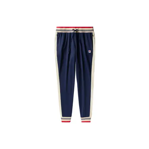 FILA Performancesettanta Iconic Heritage Stripe Casual Pants Men's Marine Blue 488