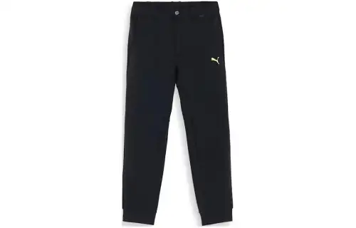PUMA Casual Pants Men's Black Moderate Cuffed Pants