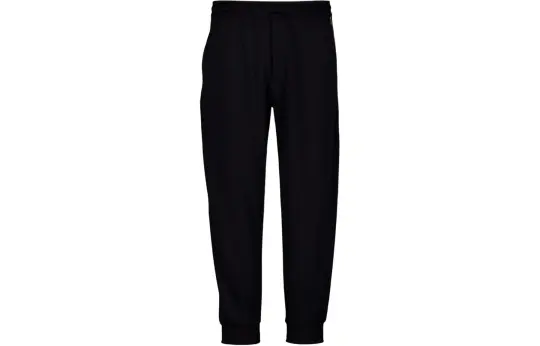 Y 3 Knitted Sweatpants Unisex Black Moderate Cuffed Pants