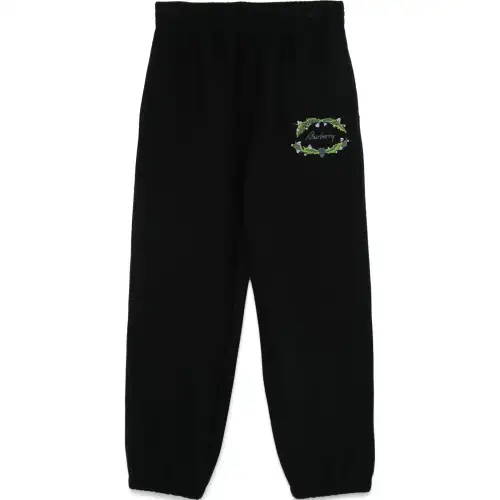 Burberry logo-embroidered track pants