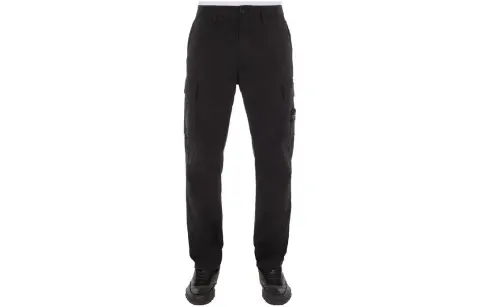 STONE ISLAND Cargo Pants Men's Black
