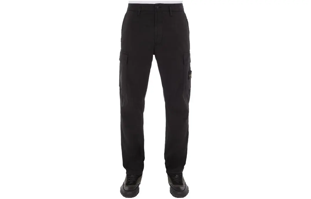 STONE ISLAND Cargo Pants Men's Black