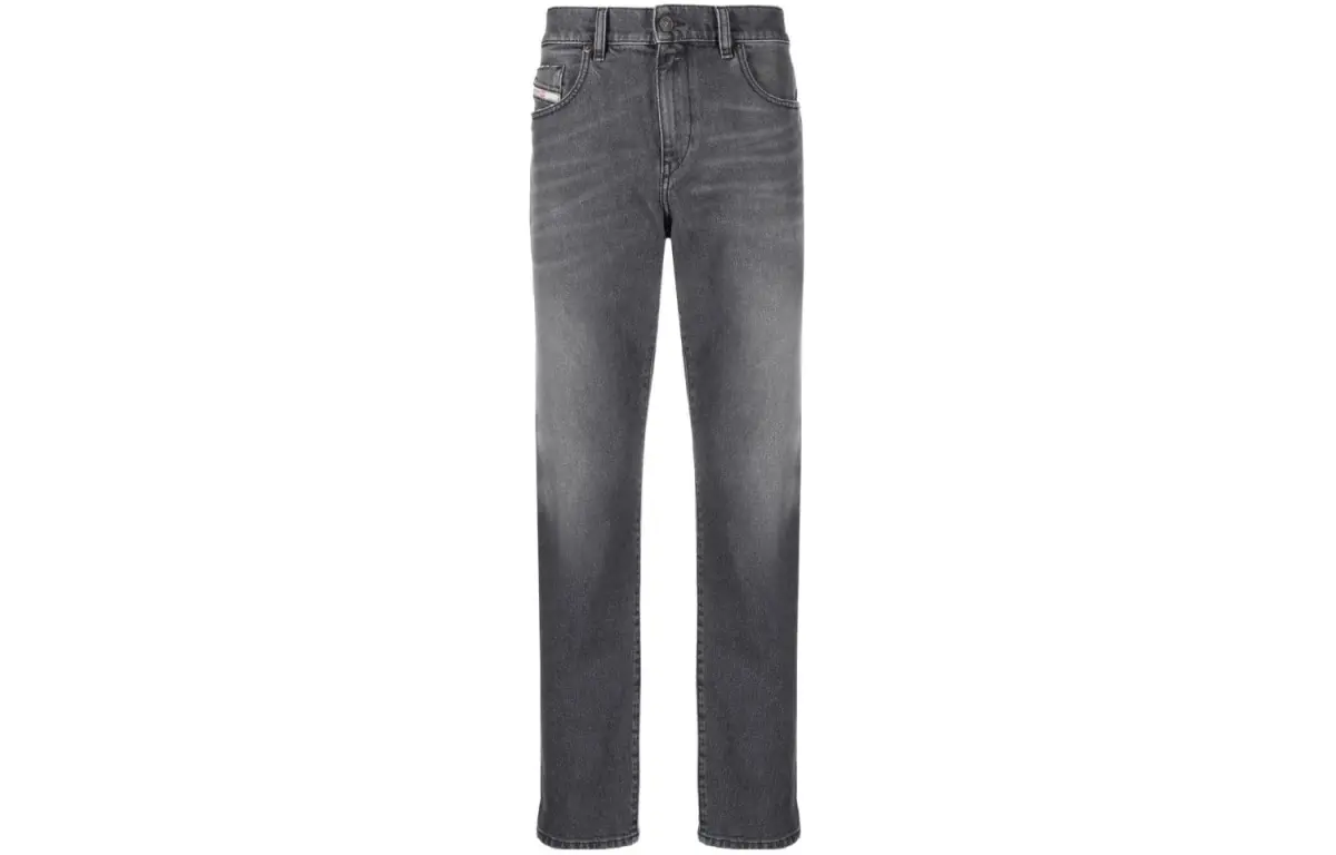 Diesel Slim Fit Logo Detailed Jeans