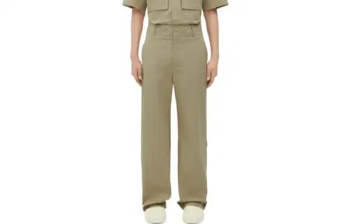 Bottega Veneta FW22 Casual Pants Men's Khaki