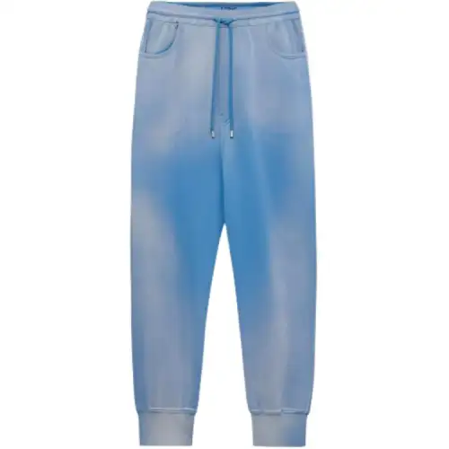 LOEWE SS24 Knitted Sweatpants Men's Washed Blue