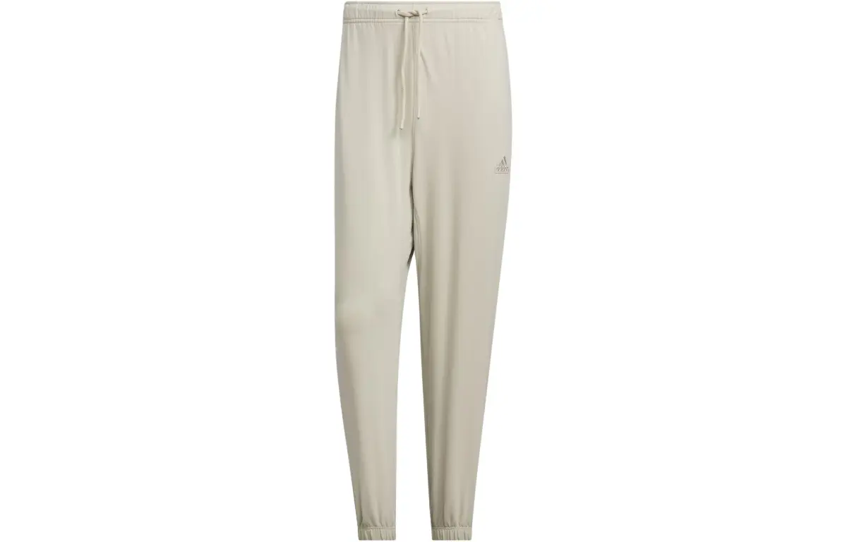 Adidas Lightweight French Terry Pants Knitted Sweatpants Men's Light Gray