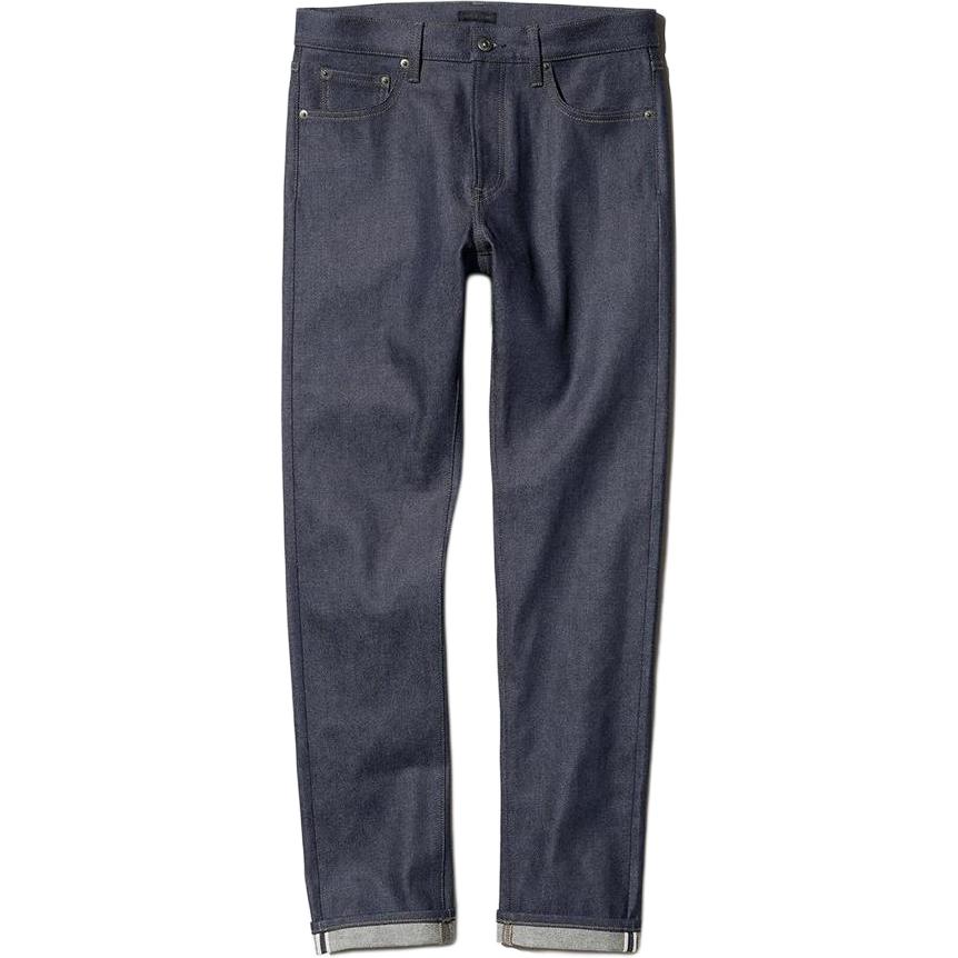 UNIQLO Uniqlo FW24 Denim Series Color Blocked Comfortable Slim Versatile Jeans Men's Navy Blue