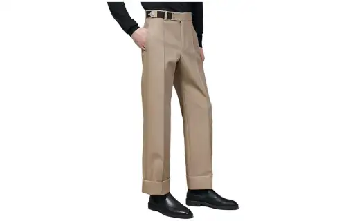 HERMES Casual Pants Men's Khaki