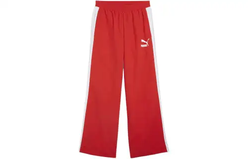 PUMA PANTALONET7 Knitted Sweatpants Unisex Red