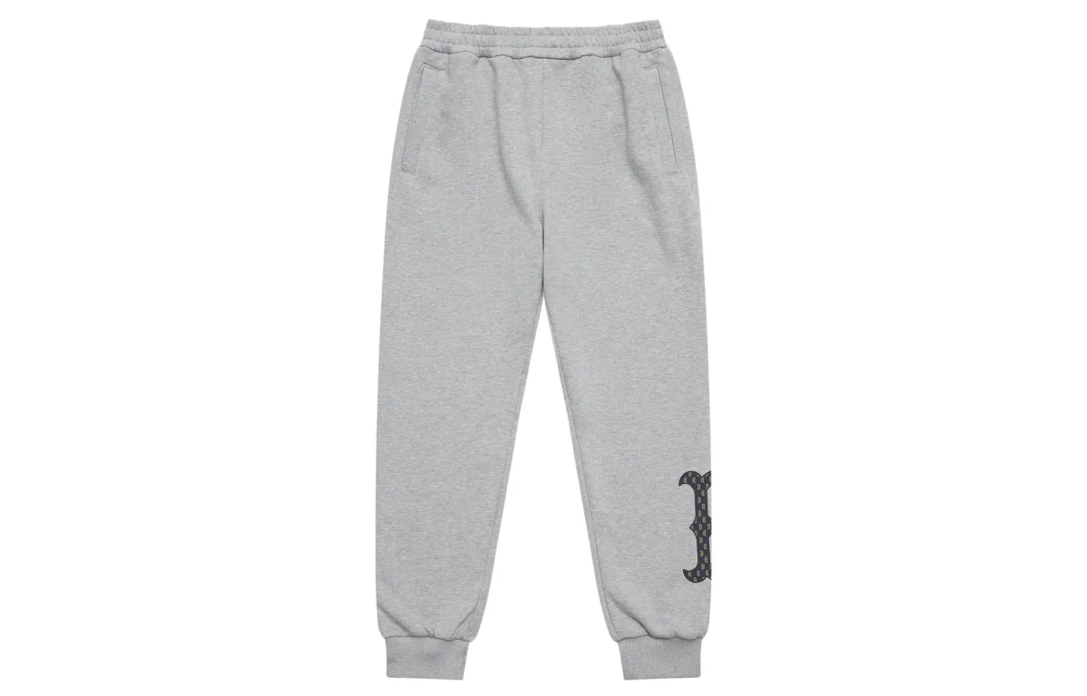 MLB MONOGRAM Collection Boston Red Sox 24FW Knitted Sweatpants Unisex Gray