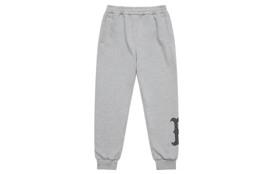 MLB MONOGRAM Collection Boston Red Sox 24FW Knitted Sweatpants Unisex Gray