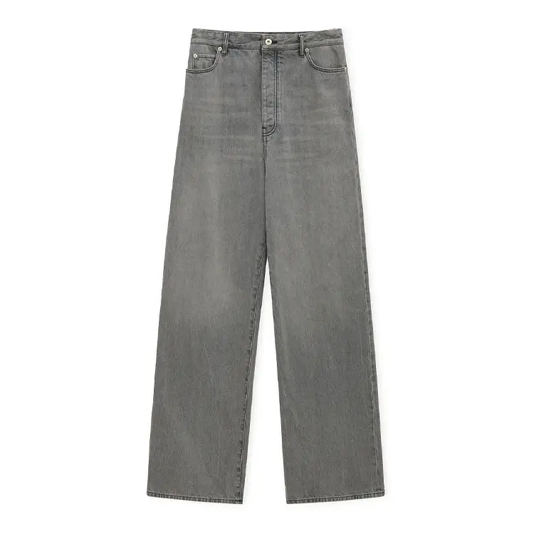 LOEWE Jeans Men's Gray Moderate Wide Leg Pants