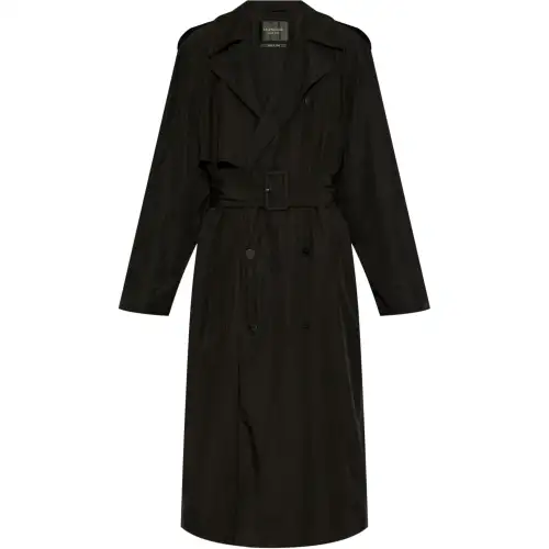 Balenciaga Belted Button-Up Trench Coat