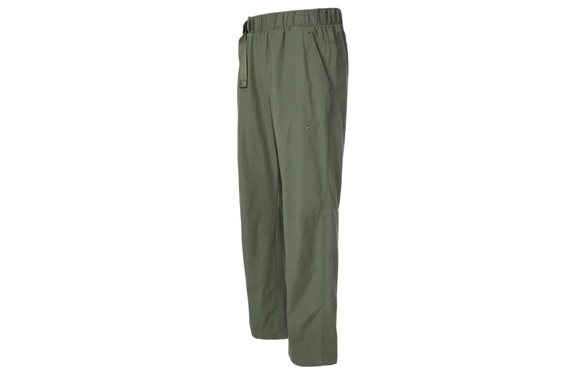 Nike SPORTSWEAR TECH PACK Casual Pants Men's Medium Olive Green Moderate Straight Fit Pants