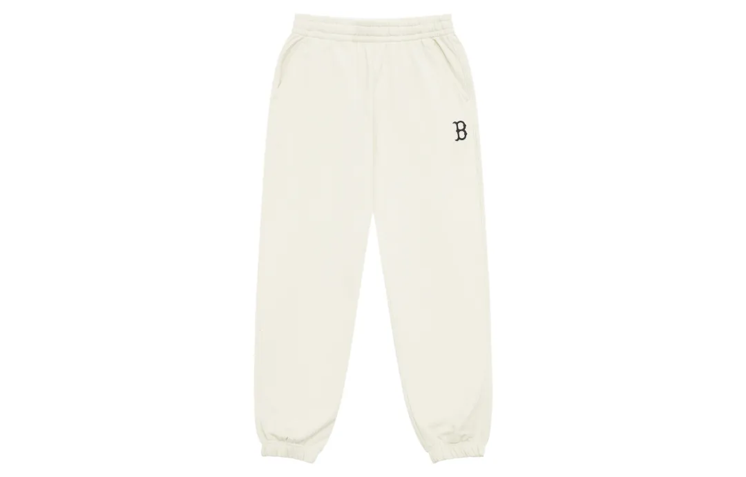 MLB Boston Red Sox Basic Collection 24FW Knitted Sweatpants Unisex Dark Cream