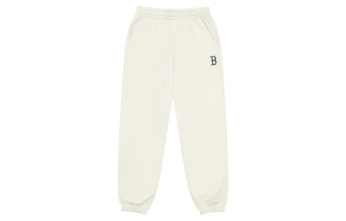 MLB Boston Red Sox Basic Collection 24FW Knitted Sweatpants Unisex Dark Cream