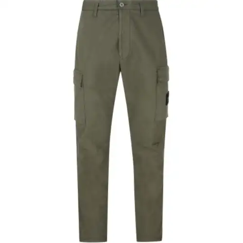 STONE ISLAND Logo Patch Cargo Pants