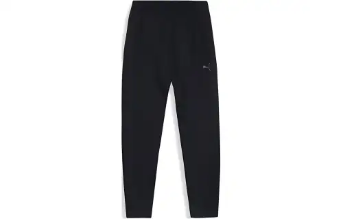 PUMA Casual Pants Men's Black Moderate Straight Fit Pants