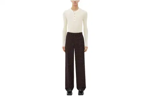 Bottega Veneta SS24 Casual Pants Men's Chocolate Brown