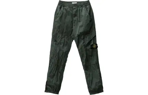 STONE ISLAND Compass-badge Crinkled Track Pants