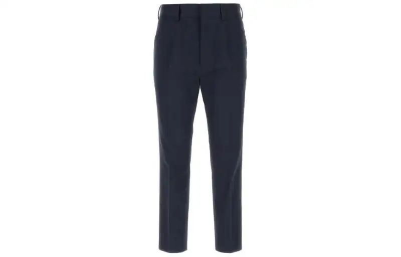 PRADA Casual Pants Men's Blue Moderate Straight Fit Pants
