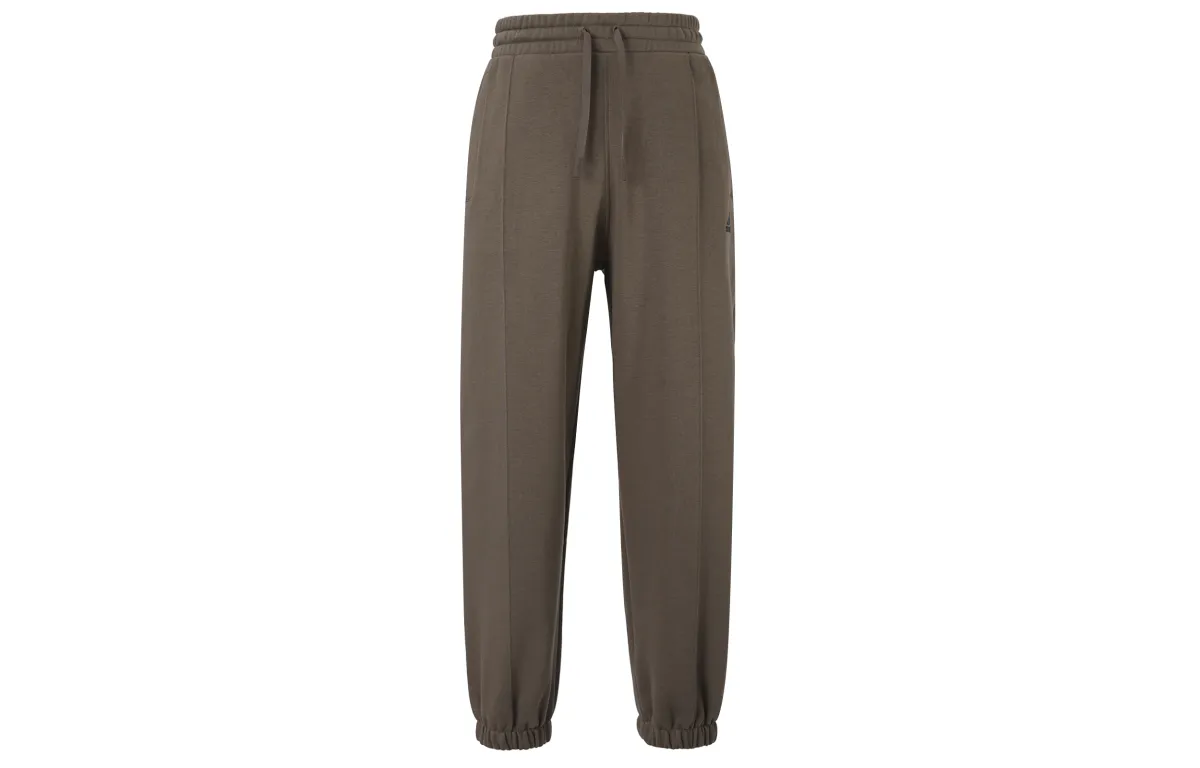 Adidas Knitted Sweatpants Unisex Stratum Dark Earthy Brown