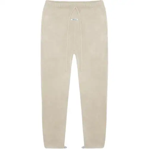 Fear Of God Essentials Polar Fleece Pants Charcoal Knitted Sweatpants Men's Olive Green