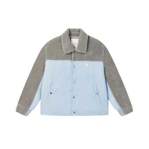 FILA MILANO Puffer Jacket Unisex Autumn Aqua Blue