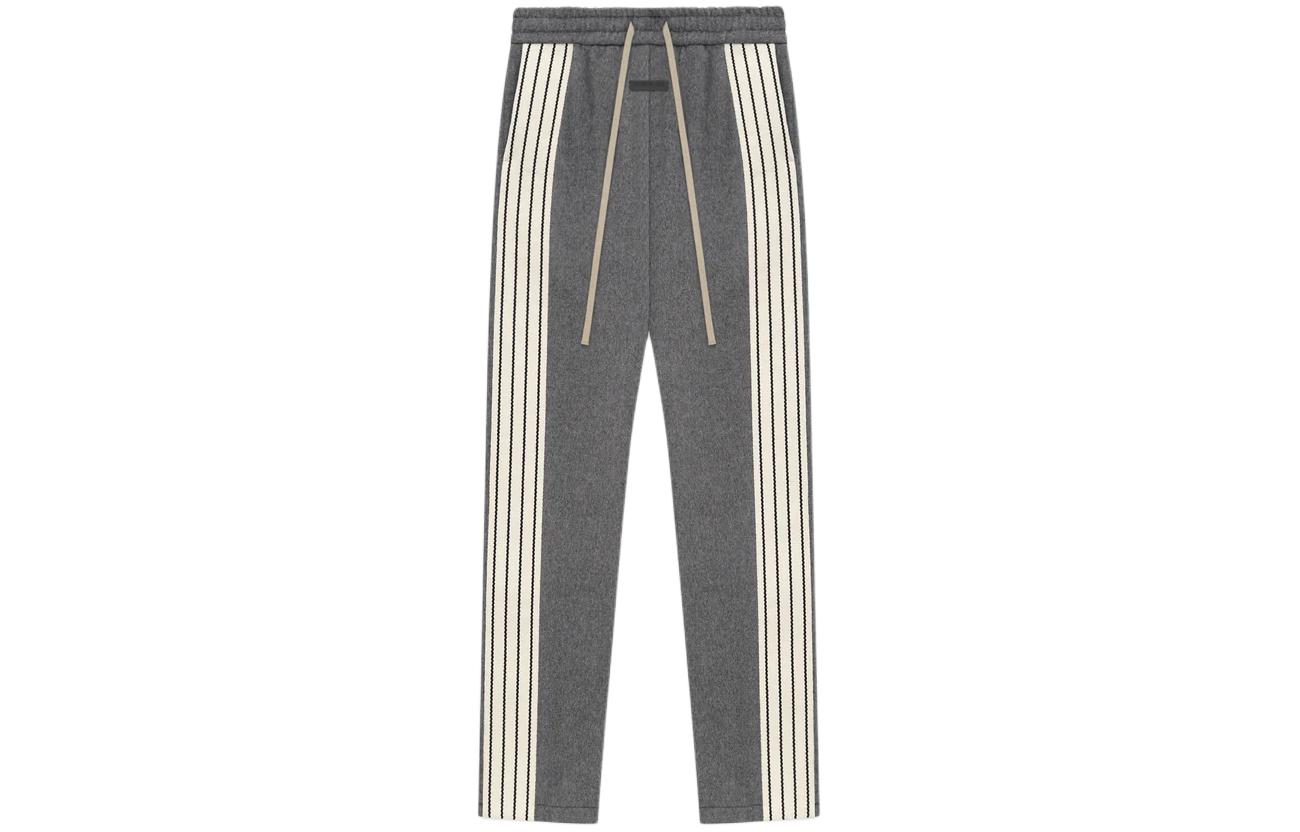 Fear of God SS24 Season 8 Series Wool Cashmere Striped Forum Pant Striped Loose Straight Casual Pants Same Style for Men and Women Gray/Grey/Dlack