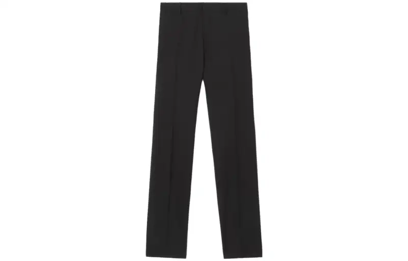 Burberry Casual Pants Men's Black Moderate Straight Fit Pants