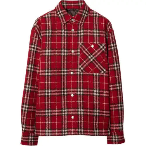 Burberry checked shirt jacket
