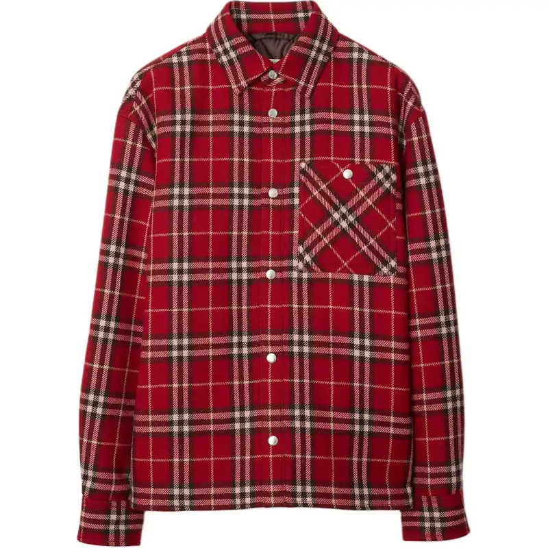 Burberry checked shirt jacket