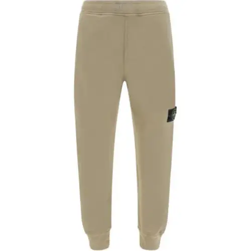 STONE ISLAND Knitted Sweatpants Men's Beige