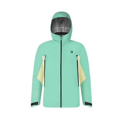 FILA Athletics Mountain Versatile Waterproof And Windproof Windbreaker Jacket Men's Cardamom Turquoise GN