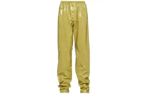 【Previous Season】leather wide-leg trousers
