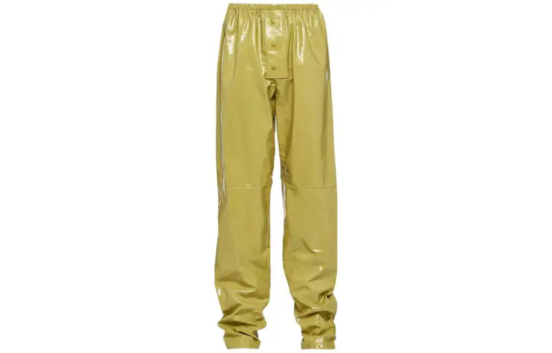 【Previous Season】leather wide-leg trousers