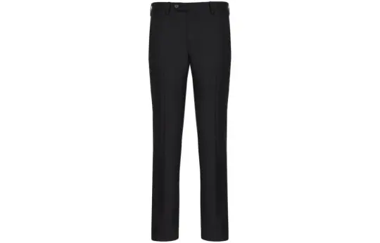 Emporio Armani Worsted virgin-wool creased trousers