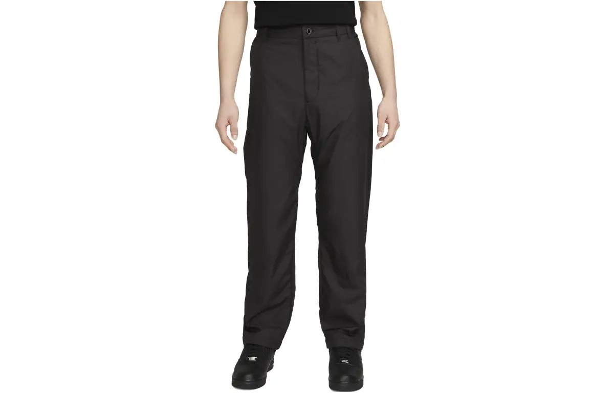 Nike Casual Pants Men's Black Moderate Straight Fit Pants