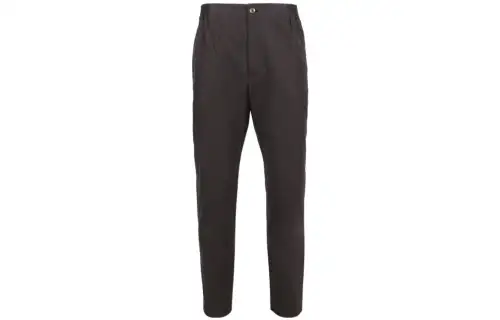GUCCI Men's Label Cotton Poplin Trousers Black