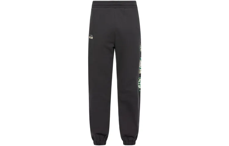 EVISU Casual Pants Men's Charcoal Gray Moderate Cuffed Pants