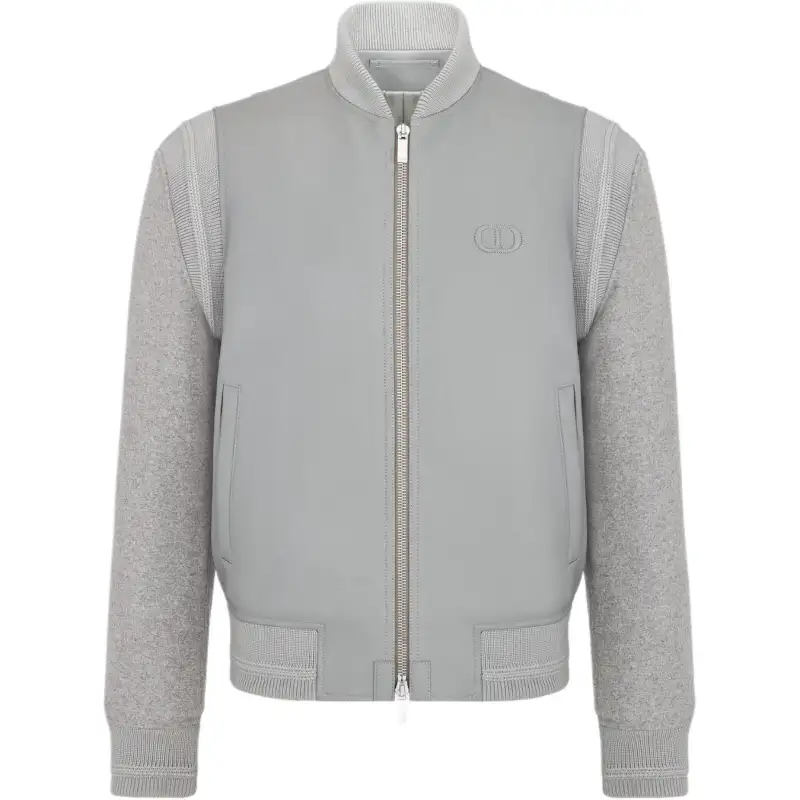 DIOR SS25 Baseball Jacket Men's Gray